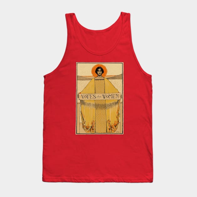 Golden Angel - Votes For Women Tank Top by Pandora's Tees